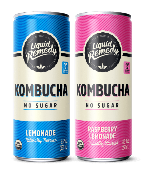 Liquid Remedy Lemon Lovers Kombucha Variety Pack Cans