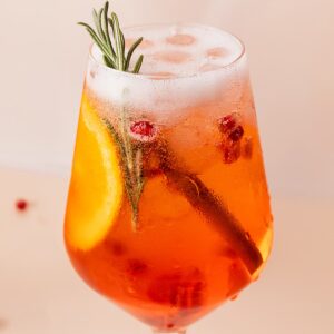 Festive Aperol Spritz Remedy Kombucha Cocktail and Mocktail