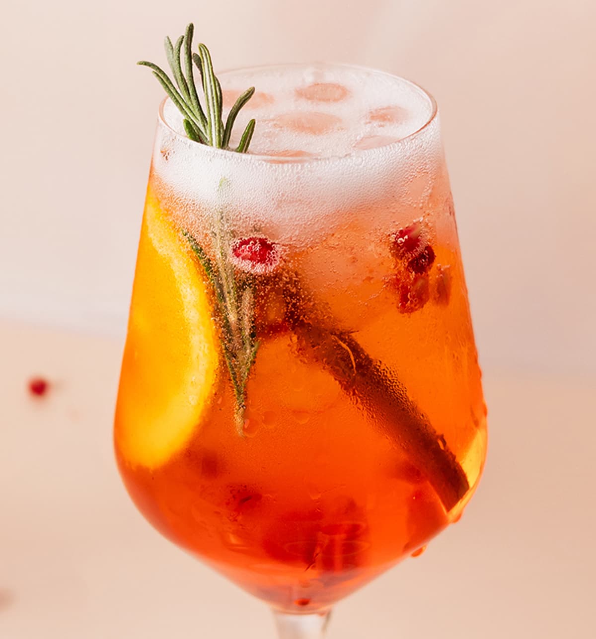 Festive Aperol Spritz Remedy Kombucha Cocktail and Mocktail