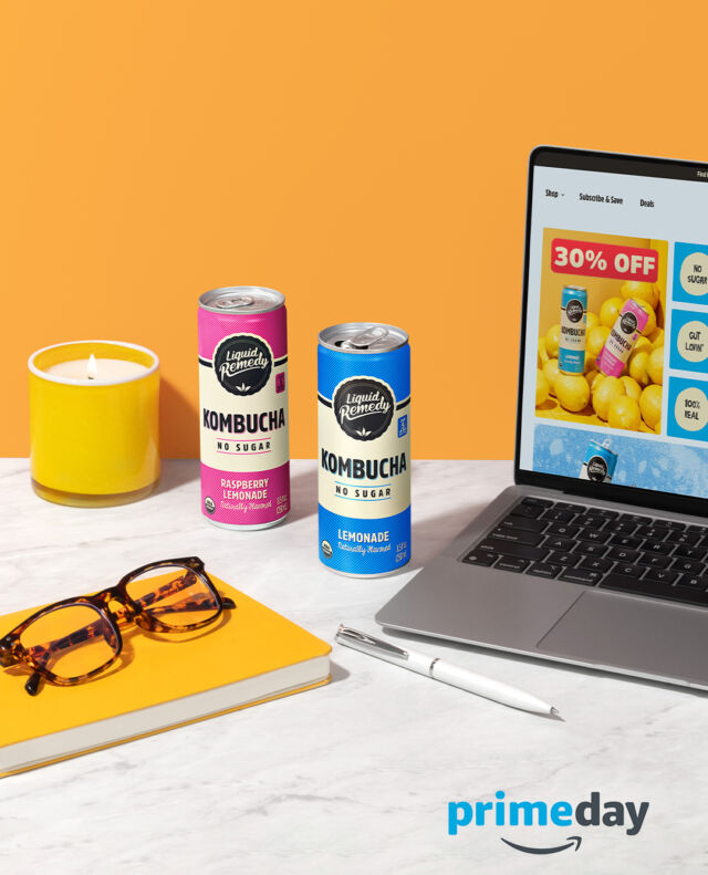 Prime day is for 🍋🍋 Lovers, now 30% OFF! Try our no-sugar lemonade flavors all in one variety pack. Today’s the last day to save on our gut-lovin', fizzing delicious booch. 🛒 Link in bio.⁠
⁠
⁠
#amazon #primeweek #amazonprimeweek #kombucha